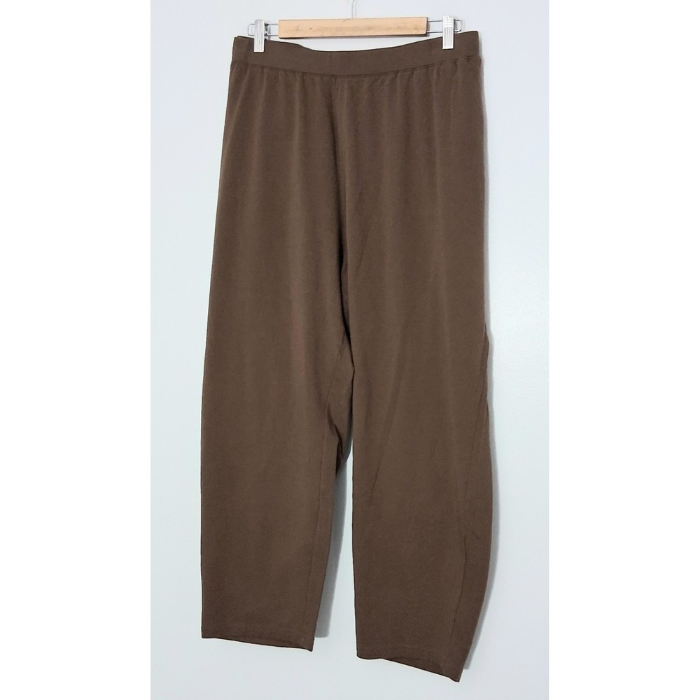 Denim & Co Active Women's Size 3XP Brown French Terry Pullon‎ Pockets Pre-owned